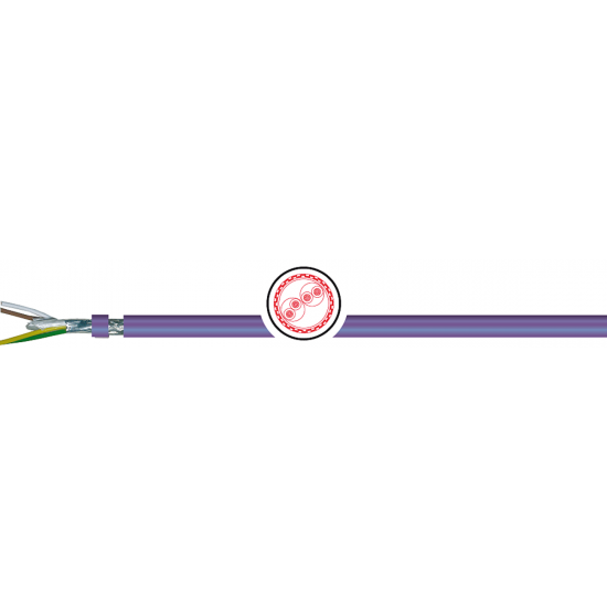 CAN BUS SK-C-PUR FRNC UL/CSA 1X2XAWG20 (0,53 mm2) VIJOLIČEN, cULus CMX