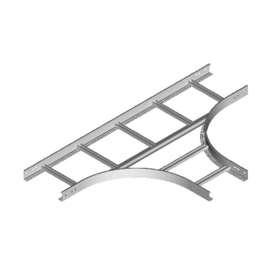 "T" kos kabelskega kanala horizontalni TDC600H60 N E-90