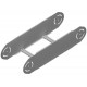 Nastavljiv vertikalni pregibni element ELDST400H150