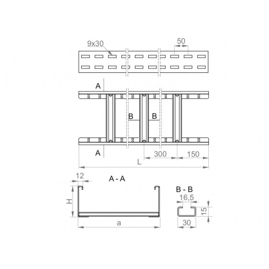 Kabelska lestev DUP400H120/6 N