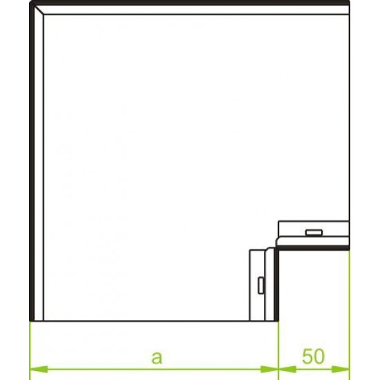 90 ° Horizontalni pregib KKN350H48