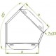 45° Horizontalni kot KKMBJ50H60 E-90