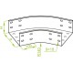 45° Horizontalni kot KKZMP600H100