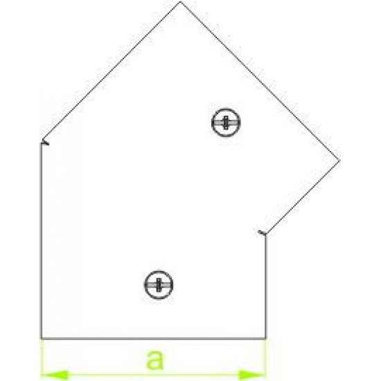 45° Horizontalni kot KKMMC400H50