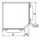 90° Horizontalni kot KKBL300H42