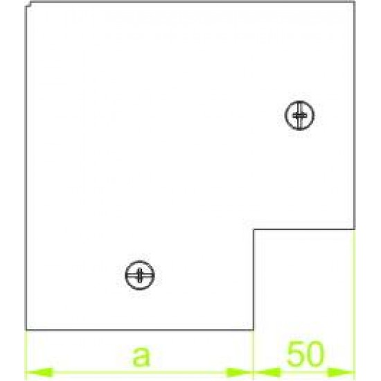 90° Horizontalni kot KKMC400H50