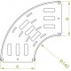 90° Horizontalni kot KKS600H110
