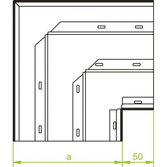 90° Horizontalni lok trojni KKNt240H48