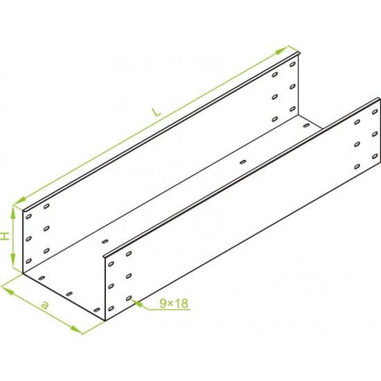 Kabelski kanal KZP600H200/3