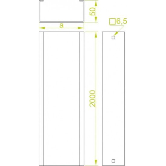 Kabelski kanal KMC200H50/2