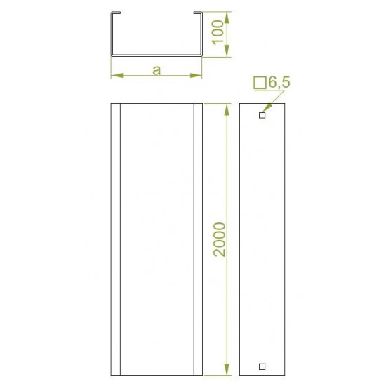 Kabelski kanal KMP600H100/2