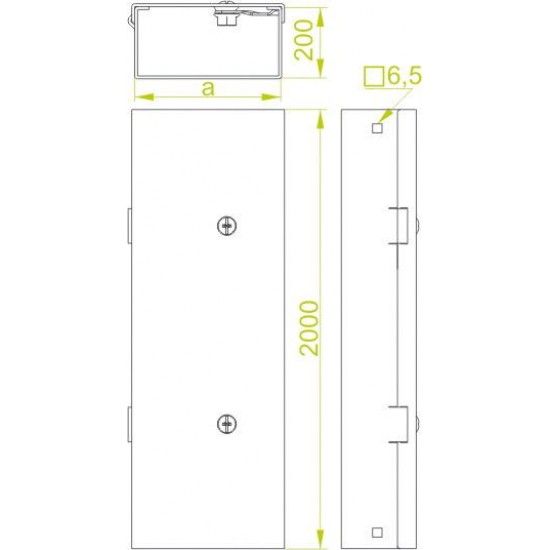 Kabelski kanal KMPC400H200/2
