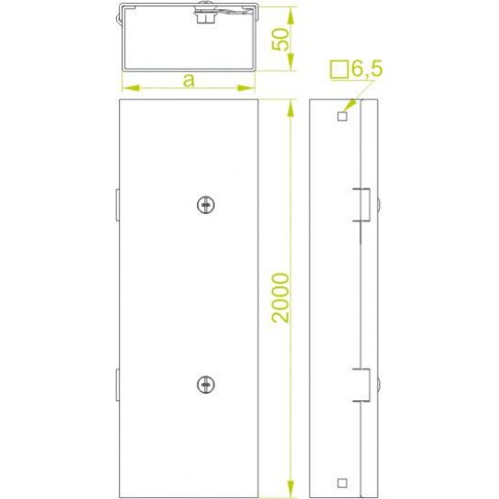Kabelski kanal KMPC600H50/2