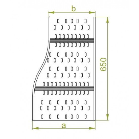 Desni reducirni kos RKPST300/200H150