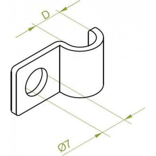 Enojna objemka UDF8 E E-90