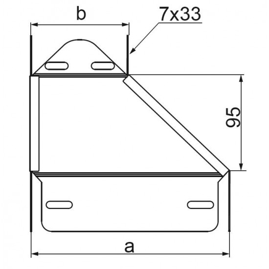 Levi reducirni kos RKLBP600/500H100