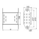 Nastavljiv vertikalni pregibni element ELP500H110