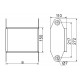Nastavljiv vertikalni pregibni element ELBP500H110
