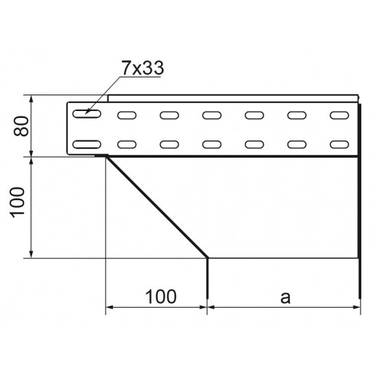 Vertikalni lok - desni KRPP500H80