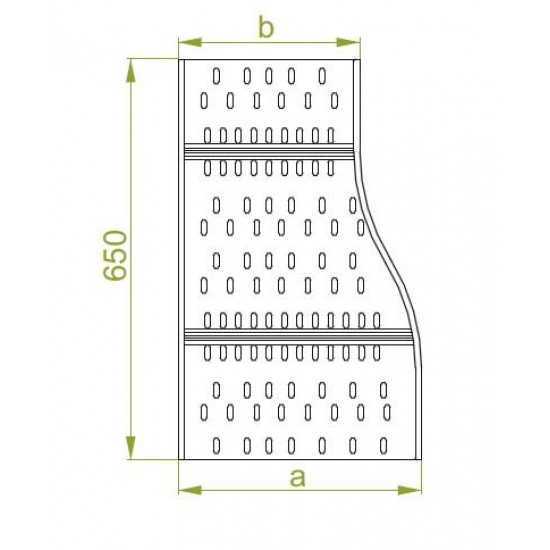 Levi reducirni kos RKLSC400/300H120