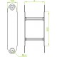 Nastavljiv vertikalni pregibni element ELDSC600H150