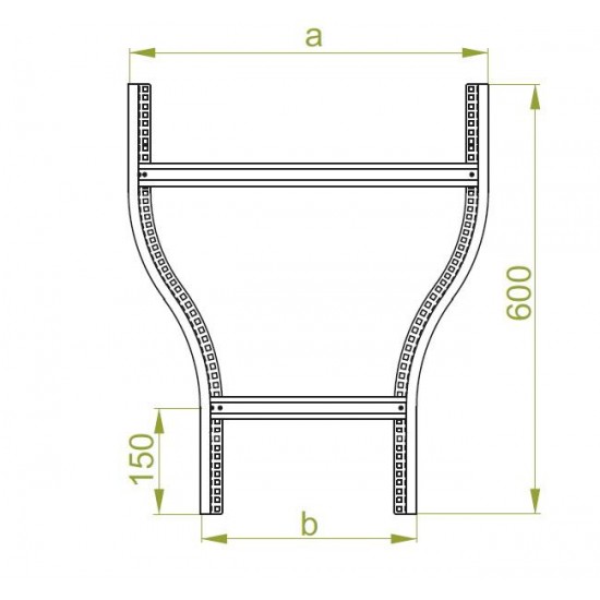 Reducirni kos ravni RDSC200/100H100 N