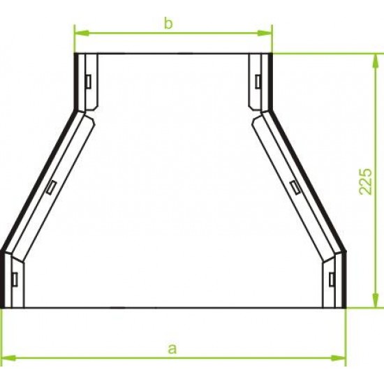 Reducirni kos ravni 2 Comp RKNd190/175H28