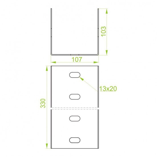 Spojka profila LCTT100H100