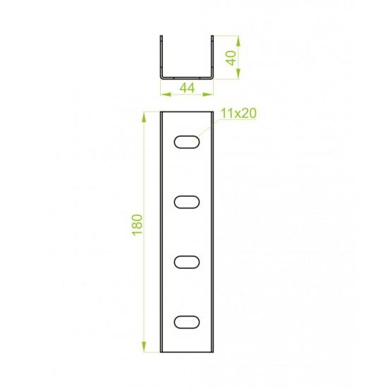 Spojka profila LC40H40 E-90