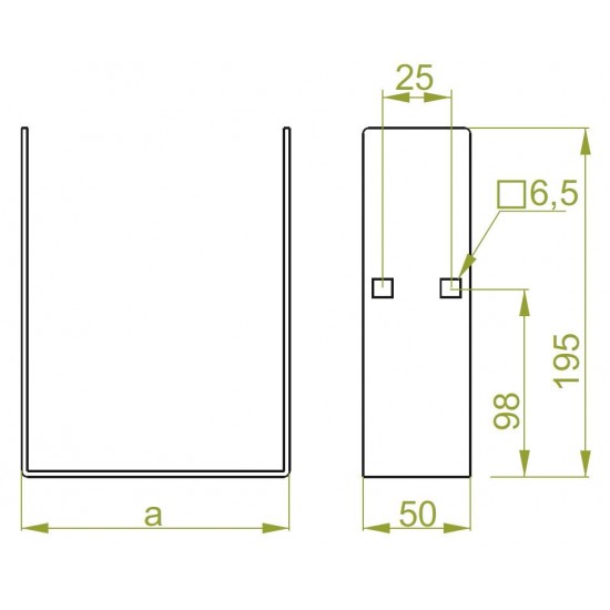 U - spojni kos LKMC400H200