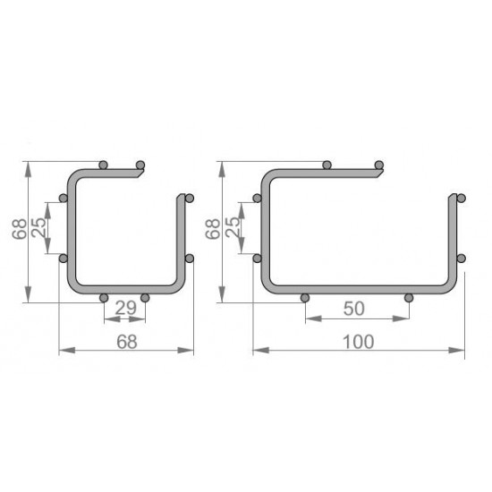 Mrežni kanal KGS60H60/3F E-90