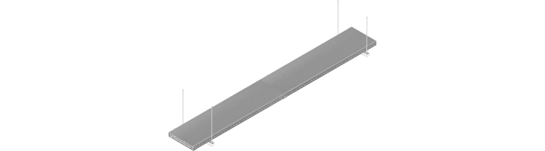 32-2 - Kabelski kanal s pokrovom - pritrditev v strop