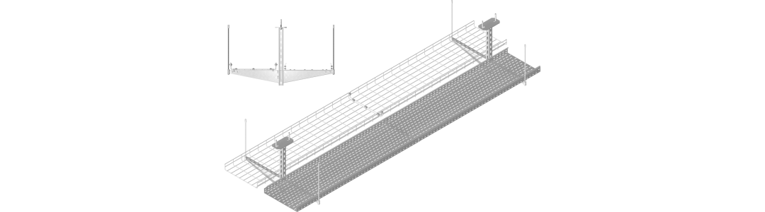 36-2 - Kabelski kanal in mrežni kanal - pritrditev v strop