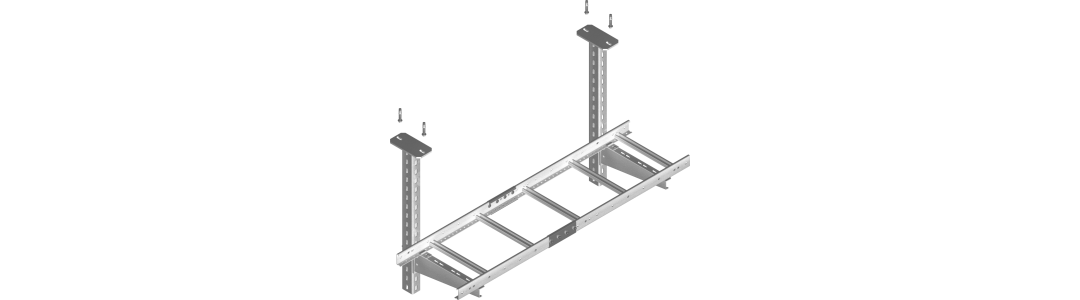51-1 - Kabelska lestev - pritrditev v strop brez navojne palice