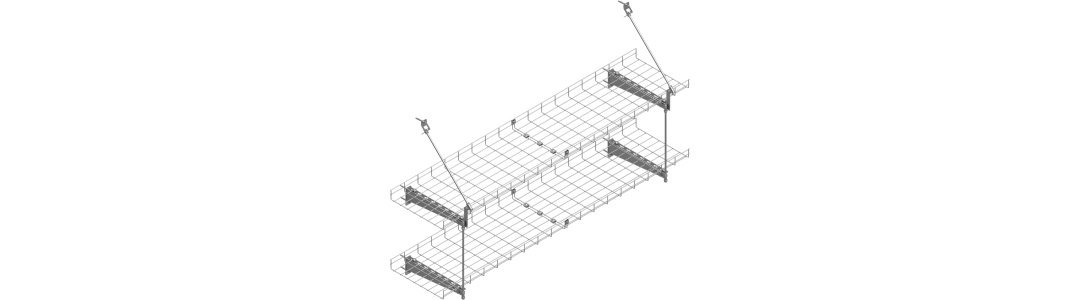 60-2 - Mrežni kanal - na steno - 2 nivoja