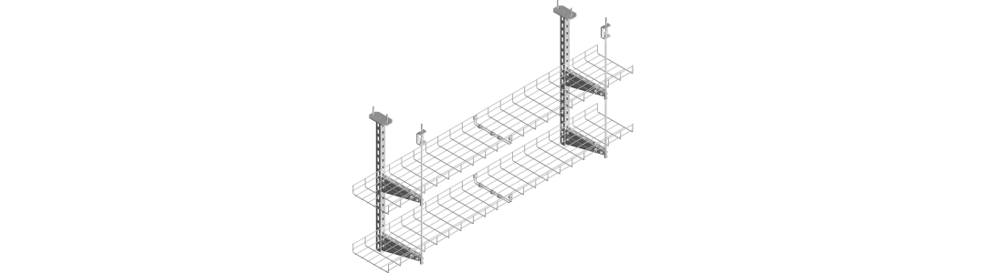 64-2 - Mrežni kanal - v strop - v 2 nivojih