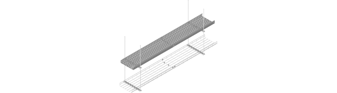68-1 - Kabelski kanal in Mrežni kanal - pritrditev v strop
