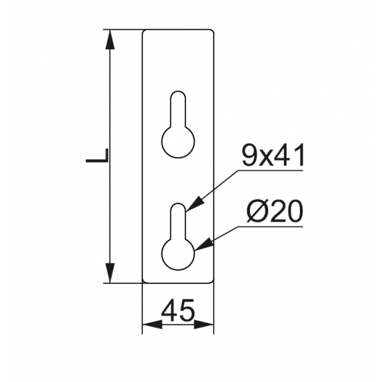 Vetrna zaščitna ploščica PDOW10NMC