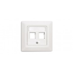 Čelna plošča 2 Port Flat     White RAL 9010