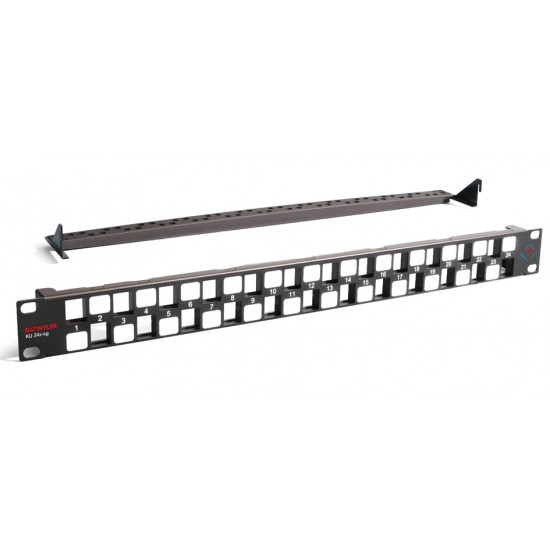 Patch Panel KU 24x-sg grau UTP