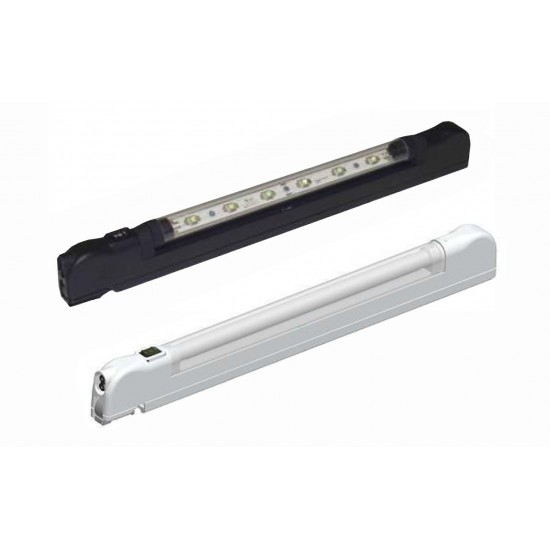 LED 19" 1U 230V / 7.2W S DC 3m ČRNA