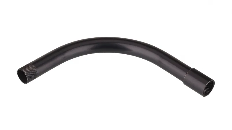 SB-E 25 Staro - z navojem - koleno, Črno lakirano